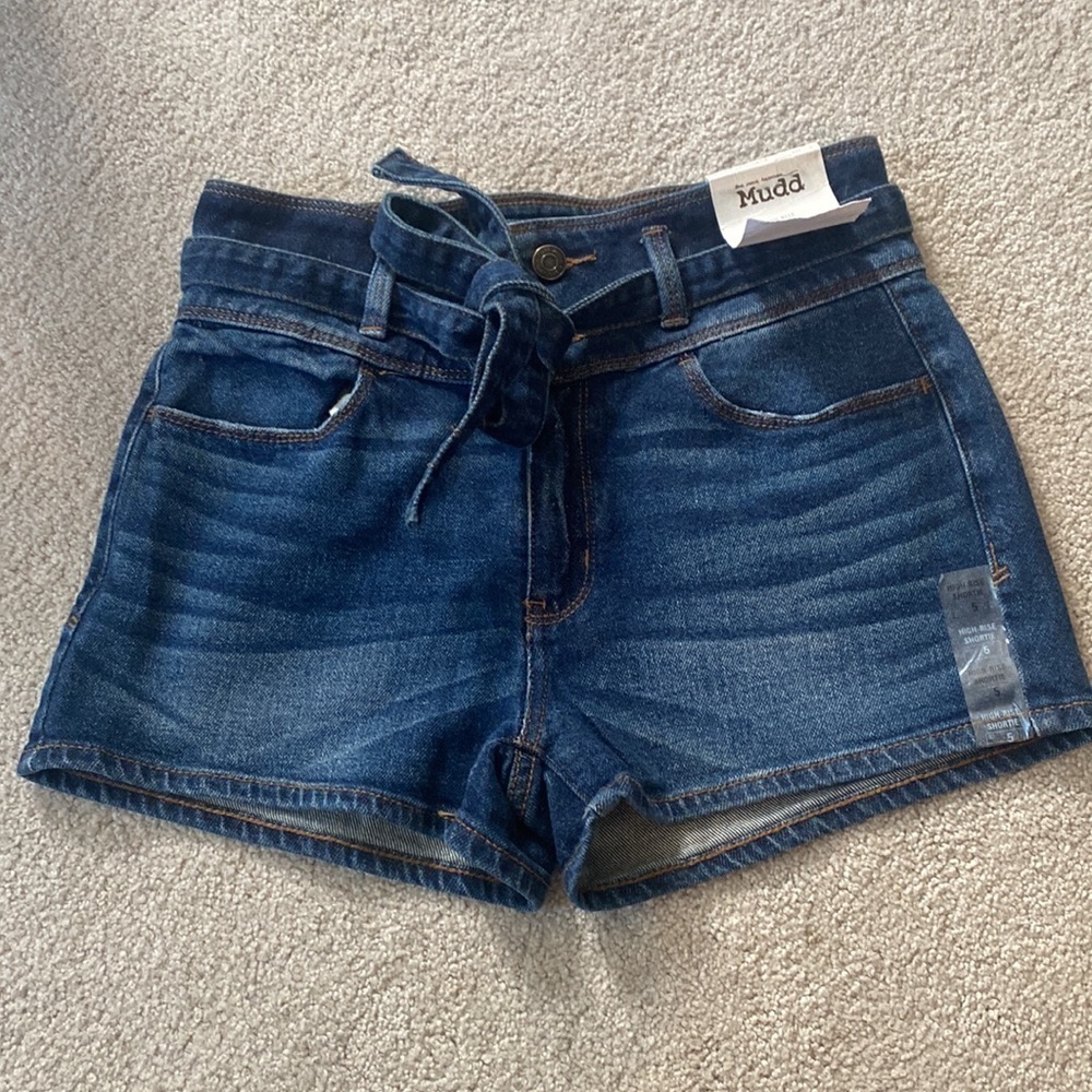 Mudd high-rise shortie shorts